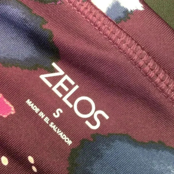 Zelos Womens Multicolor Tie Dyed Ankle Length High Rise Leggings Size Small NWT - Picture 3 of 11